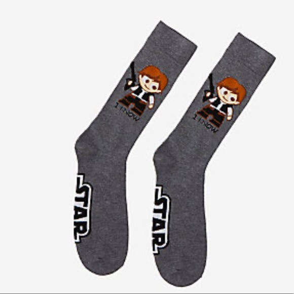 Star Wars Han & Leia Couples Crew socks - Picture 4 of 7